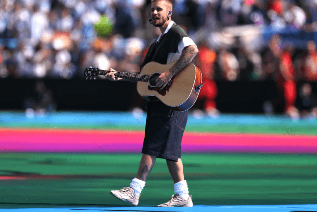 Justin Bieber Debuts Unreleased SKYLRK Sneaker During World Cup Final