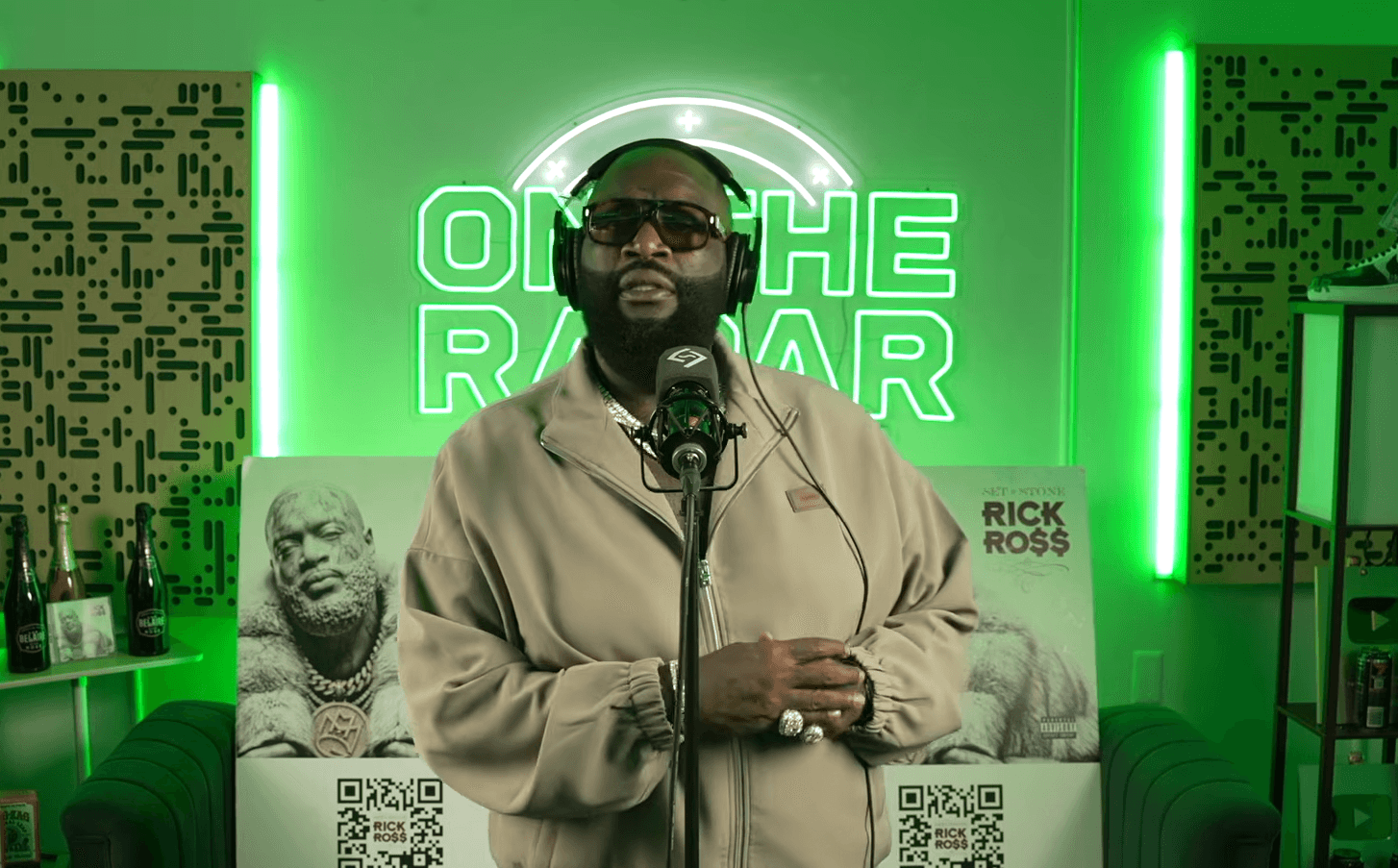 Rick Ross - Smoking PT2, Minks In Miami, & Mahogany Caskets (French Montana & Max) | OTR Performance