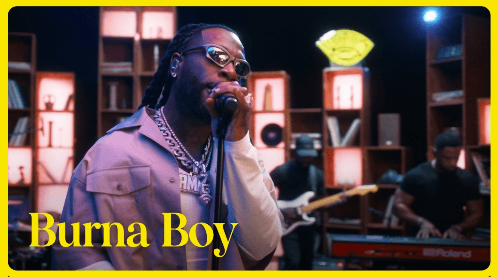 Burna Boy on Podium ZWART Concert